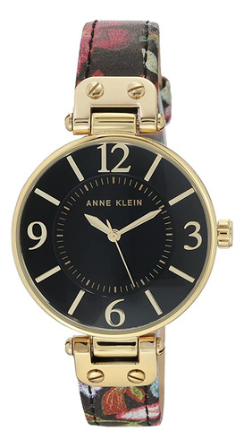 ~? Anne Klein Reloj De Correa De Cuero Para Mujer