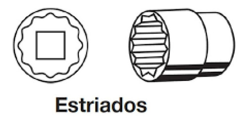 Imagem 4 de 6 de Cabo T 1/2 E Soquete Estriado Longo 23 Mm C/ Enc.1/2 Reforç.