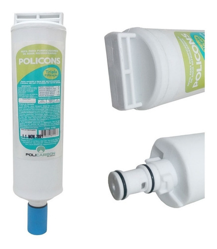 Imagem 3 de 7 de 02 Refil Filtro Purificador Água Consul Bem Estar C/ Bateria