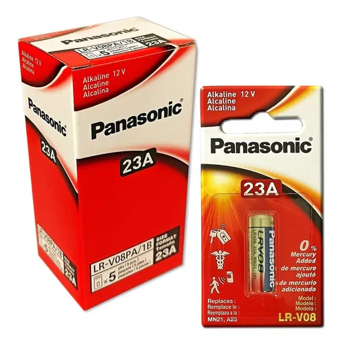 Caja 5 Pilas Batería Panasonic 23a A23 Lrv08 Mn21 Lr23a 12v