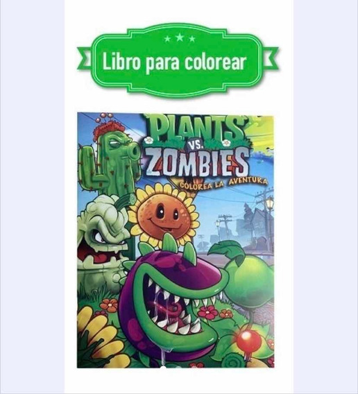Libros Para Colorear Plantas Vs Zombies | MercadoLibre 📦