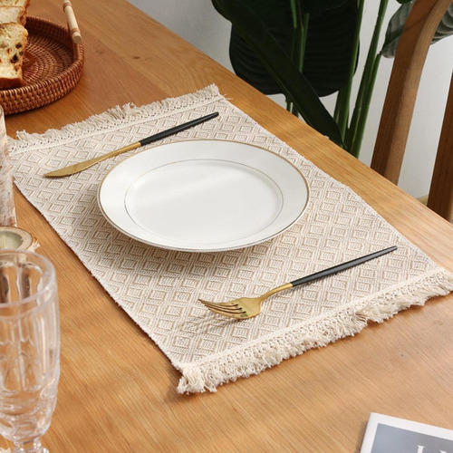 Elegante Juego De Manteles Individuales Para Mesa De Comedor