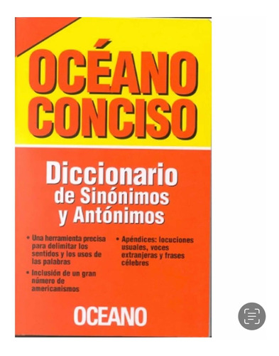 Diccionario De Sinónimos Y Antónimos Impecable Oceano