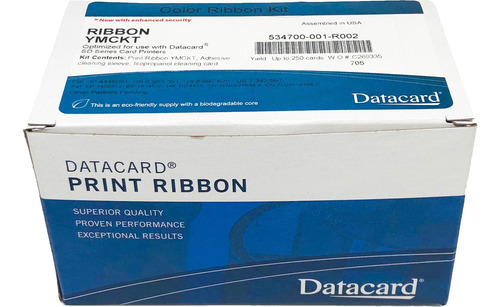 Cinta a color Datacard con 250 impresiones 534700-001-r002
