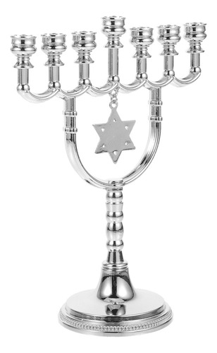 Candelabro De Siete Cabezas Adorna Un Candelabro Judío
