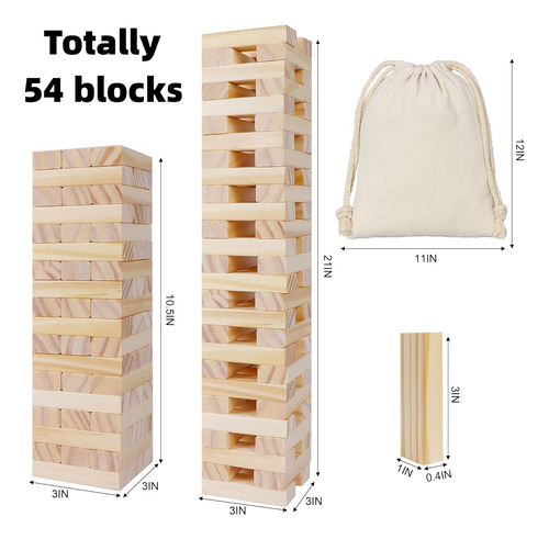 Glintoper Tic Tac Toe & Tumble Tower Blocks Juego De ...