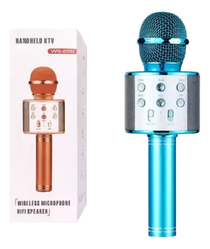Micrófono Karaoke Inalámbrico Bluetooth Recargable Parlante