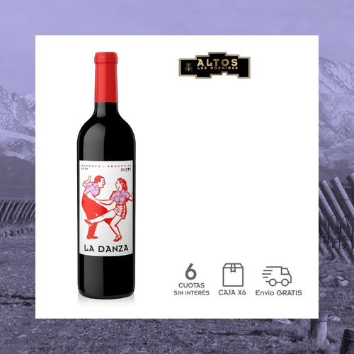 Imagen 3 de 3 de Vino Altos Las Hormigas La Danza Blend - Caja 6 X 750ml