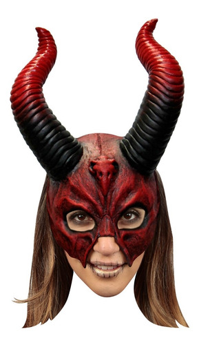 Máscara Antifaz Diablo Devil Mythical Halloween Terror Miedo