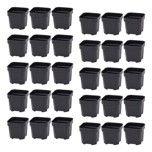 30 Piezas De De Vivería De Con Agujeros 6.5cmx5.4cm Negro