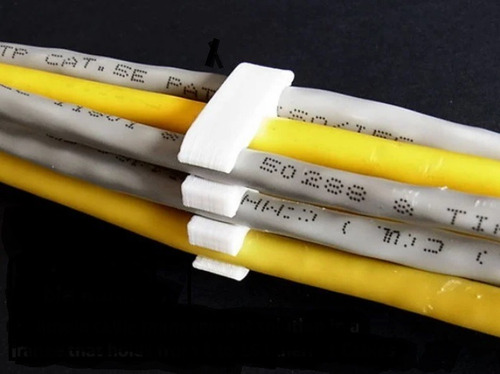 Imagen 2 de 5 de Organizador Cables De Red Ethernet Utp Para 4 Cables X10 Uni