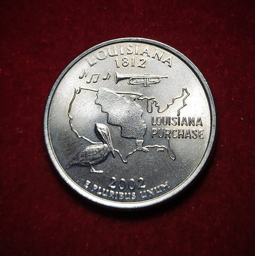 Moneda Cuarto De Dolar Estados Unidos Louisiana 2002 Denver (Usado)