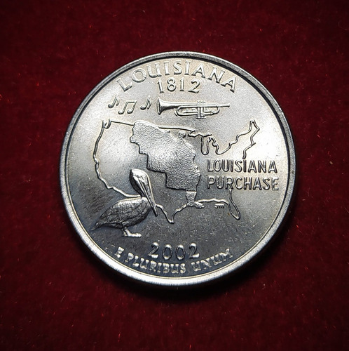 Moneda Cuarto De Dolar Estados Unidos Louisiana 2002 Denver