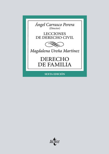 Derecho De Familia, De Ureña Martinez, Magdalena. Editorial Tecnos, Tapa Blanda En Español