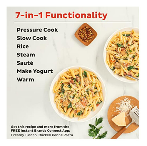 Instant Pot Ip-duo6, Olla De Presión 7 En 1, Programable,