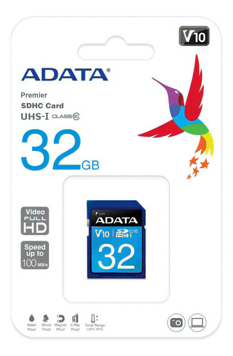 Tarjeta SD Adata Premier Pro UHS-i U1 032 GB (asdh32guicl10-r)