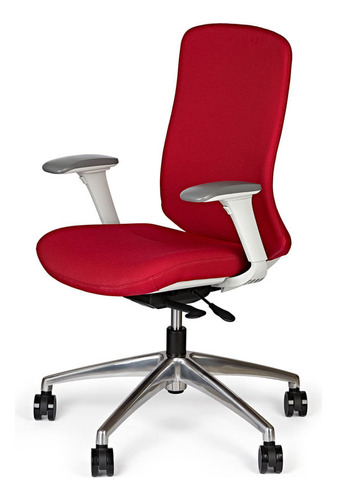 Cadeira Diretor Marelli Select 2367 Vermelha Com Estrutura Cor Vermelho E Cinza Material Do Estofamento Estofado