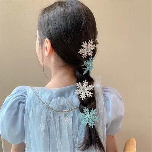 . (b) Pinza For El Pelo Con Forma De Copos De Nieve Con
