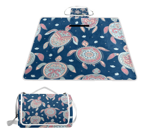 Naanle Cute Tortuga Mar Animal Ocean Manta Picnic Aire Bolsa