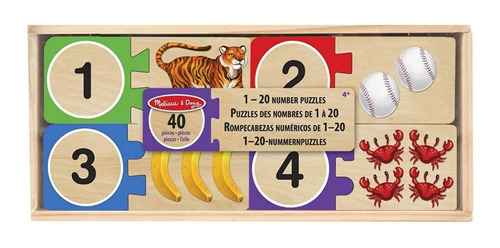 Melissa & Doug Rompecabezas Autocorrección Números