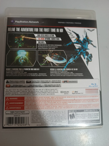 Zone Of Enders Hd Collection Ps3 (Usado)