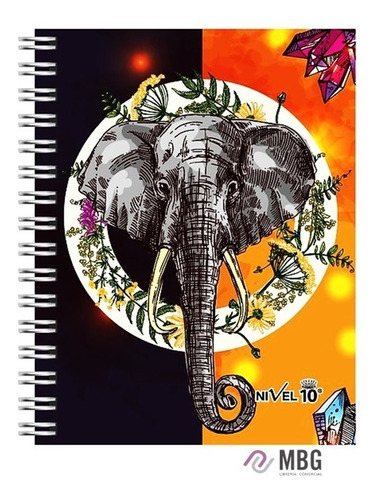 Imagen 1 de 3 de Cuaderno Nivel 10 A4 Elefante Rayado Cod:6293
