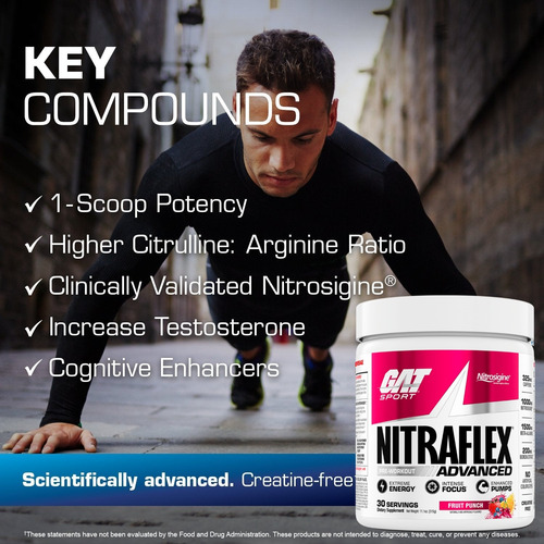 Suplemento En Pó Gat Sport Advanced Pre-workout Original Fruit Punch