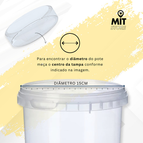 300 Lacres Termoencolhível Para Potes 157mm X 30mm Cristal