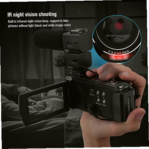 Câmera de vídeo, câmera de vídeo colorida Hdr-Ae8 4k Hd com bateria