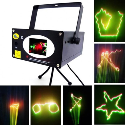 Canhão Holográfico Laser Led Raio Flash Iluminação Hl22