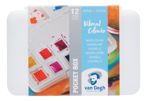 Set Acuarela 12 Colores Vibrantes Van Gogh