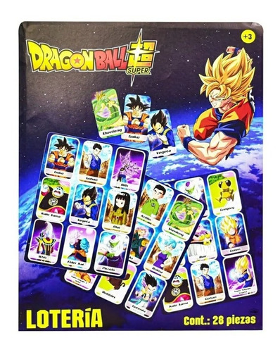 Lotería Dragon Ball Goku Vegeta Anime Juego 28pz Gohan Bulma