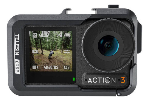 Suporte Frame Em Alumínio Dji Osmo Action 3/4/5 Pro Telesin