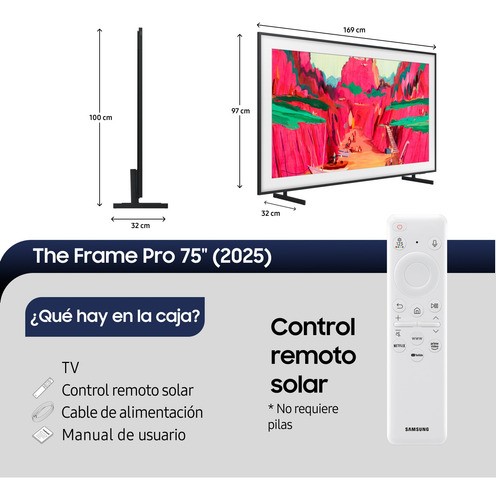 75 The Frame Pro Ls03f Neo Qled 4k Vision Ai 2025 + Marco