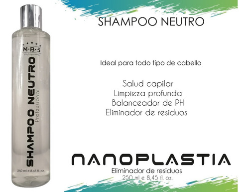 Queratina Shampoo Neutro Para Antes Del Alaciado 250ml Mb5