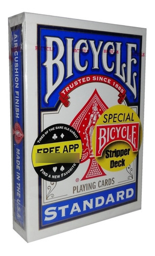 Baraja Bicycle Biselada. Stripper Deck. Azul Truco De Magia