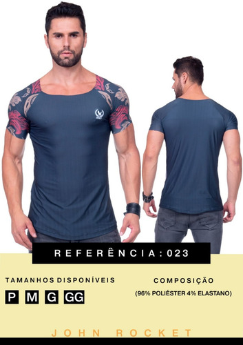Imagem 2 de 5 de Camiseta John Rocket 2023 Raglan 021 Monstro Maromba Fitness