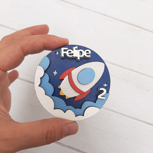 Souvenirs Personalizados Llaveros Imanes Cohete X20u
