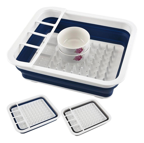 Escurridor Organizador De Trastes Vasos Cubiertos Plegable