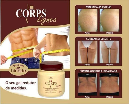 Imagen 4 de 4 de Crema Reductora Gel Reductor Lipo Corps Celulitis Hinode