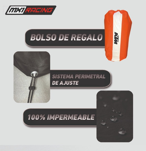 Imagen 8 de 9 de Funda Cubre Moto Ktm Duke 200 250 390 Impermeable !