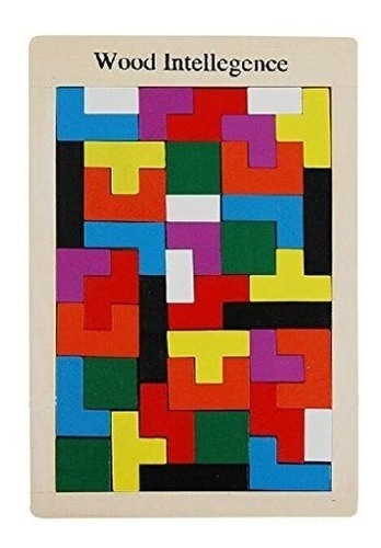 Tetris Juego Mesa Didactico Rompecabezas Madera 40 Piezas!!!