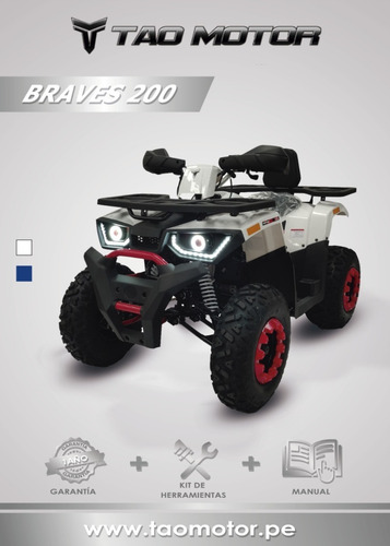 Imagen 5 de 15 de Cuatrimotos Tao Motor Braves 200 Automatica 0 Klm 2021