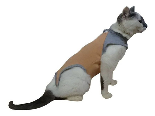 Roupa Roupinha Cirurgica Para Gatos Macho Femea Castração N5