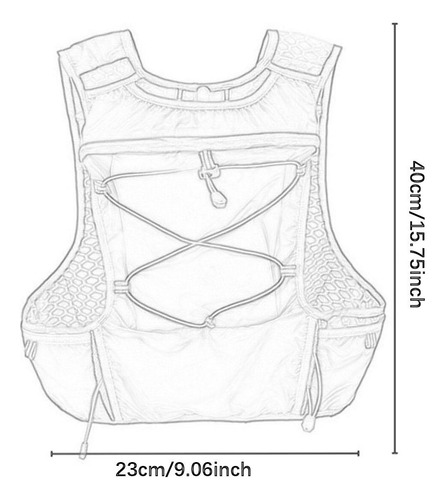 Mochila De Hidratación De Paquete De Agua Mochila Azul