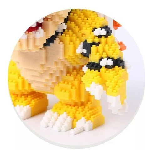 Mini Bloques Rompecabezas 3d Bowser Super Mario Bros Wonder Cantidad De Piezas 2276 2276