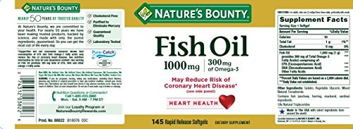 Aceite De Pescado Nature's Bounty Omega-3 1000 Mg Softgels 1