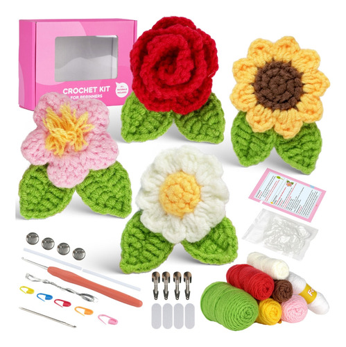 Kits Iniciais De Crochê Broche Diy Com Agulha De Agulha De C