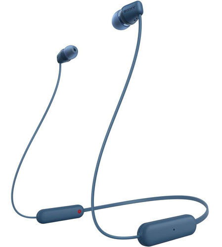Fone De Ouvido Bluetooth Academia Sony In-ear Wi-c100  Azul