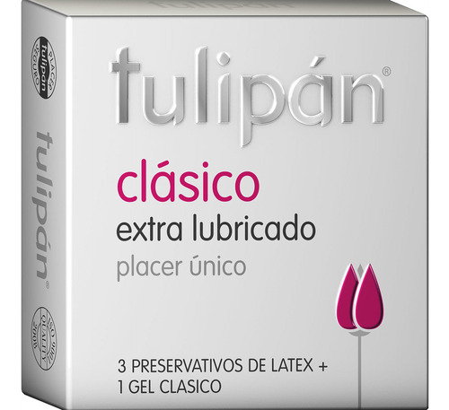 Preservativo De Látex Tulipán Lubricados Clásicos X 3 Un